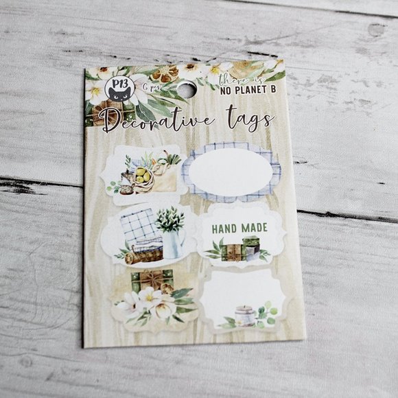 P13 Scrapbook Paper Tags Chipboard Embellishments Farmhouse Gardening Lot - Picture 2 of 6